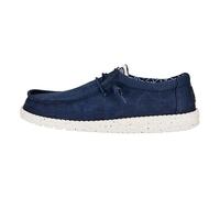 HEYDUDE Wally Canvas Herren - Slip on Schuhe - Mokassin Stil, Navy, 44