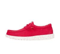 HEYDUDE Wally Canvas Herren - Slip on Schuhe - Mokassin Stil, Savvy Red, 43