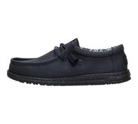 HEYDUDE Wally Canvas Herren, Slip on Schuhe | Obermaterial aus Canvas-Mischung mit Easy-On-Schnürsystem, Herausnehmbare Schaumstoffsohle und flexible Sohle