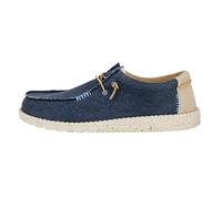HEYDUDE Wally Coastline Jute Herren - Slip on Schuhe - Mokassin Stil, Navy, 42