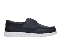 HeyDude - Wally Cru Stretch Canvas - Sneaker, Gr. 43, blau (Black/White)