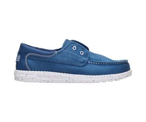 HeyDude - Wally Cru Stretch Canvas - Sneaker, Gr. 44, blau (EnsignBlue/Multi)