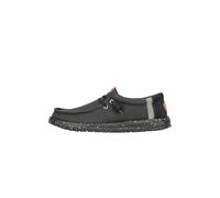 HEYDUDE Wally Elevated Basics Herren - Slip-on Schuhe - Mokassin-Stil, Black/Black, 43