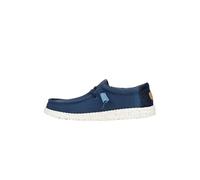 HEYDUDE - Wally Elevated Basics Herren - Slip-on Schuhe - Mokassin-Stil, Navy/White, 43 EU
