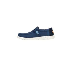 HEYDUDE Wally Elevated Basics Herren, Slip-on Schuhe | Obermaterial aus gewaschenem Canvas mit Stretch-Schnürsystem, Gepolsterter Knöchelkragen und ultraleichte Flex-Sohle