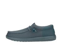 HEYDUDE Wally Funk Mono Herren, Slip-On Schuhe | Dehnbares atmungsaktives Textil-Obermaterial, Elastische Schnürsenkel und Memory-Foam-Einlegesohle, Flexible Sohle