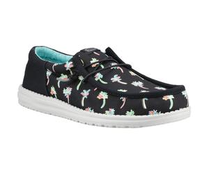 HEYDUDE Wally Funk Party Palm Baumwolle Herren Schwarz/Multi Mokassins Schuhe EU 46 / UK 11