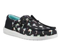 HEYDUDE Wally Funk Party Palm Baumwolle Herren Schwarz/Multicolor Mokassins Schuhe