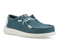 HEYDUDE Wally Geflochtene Polyester Herren Mokassins Schuhe in Tiefgrün/Hafen Grau EU 42 / UK 8