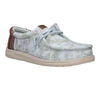 HEYDUDE Wally Gewaschene Textil Herren Hausschuhe Hafen Grün/Multi EU 43 / UK 9