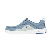 HEYDUDE Wally Hey2O Mesh Herrenschuhe, Herren Slip-on Loafers, bequem & leicht, Sargasso Blue/Cloud Blue, 44 EU