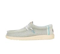 HEYDUDE Wally Jute - Zapatos Estilo Mocasín para Hombre, Cloud Blue/Dawn Blue, 45