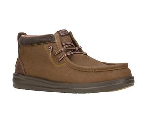 HEYDUDE Wally Mid GripR Canvas Herren Stiefel Dunkelbraun EU 44.5 / UK 10