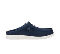 HEYDUDE Wally Slip Stretch Canvas Herren, Blau, 41EU | Canvas-Obermaterial mit Mokassin-Front und Slipper-Ferse, Easy-On-System und gesprenkelte flexible Zwischensohle