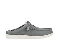 HeyDude - Wally Slip Canvas - Sandalen, Gr. 43, grau/weiß (Grey)