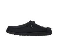 HEYDUDE Wally Slip Stretch Canvas - Zapatos Estilo Mocasín para Hombre, Black/Black, 41