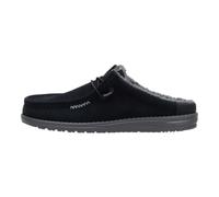 HEYDUDE Wally Slip Stretch Canvas - Zapatos Estilo Mocasín para Hombre, Black/Black, 46