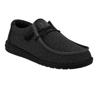 HEYDUDE Wally Sox Faux Suede Herren Micro Total Schwarz Bootsschuhe EU 40,5 / UK 7