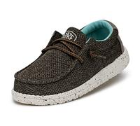 HEYDUDE Wally Sox Stitch Herren, Slip on Schuhe | Gewebtes Polyester-Obermaterial mit Nahtdetails, Elastische Schnürsenkel, Easy-On-System und Schaumstoffsohle