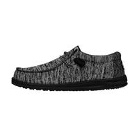 HEYDUDE - Herren Wally Sport Knit Schuhe, Black/Black, 45