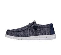 HEYDUDE Wally Sport Knit Herren - Slip on Schuhe - Mokassin Stil, Blue, 38