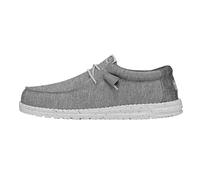 HEYDUDE Wally Sport Knit Herren - Slip on Schuhe - Mokassin Stil, Grey, 42