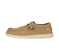 HEYDUDE Wally Sport Mesh | Herrenschuhe | Herren-Slipper | bequem und leicht, Hellbraun/Weiß, 49 EU