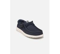 HEYDUDE Wally Canvas Herren - Slip on Schuhe - Mokassin Stil, Navy, 42