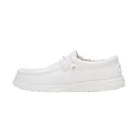 HEYDUDE Wally Stretch Canvas Herren, Slip on Schuhe | Klassisches Canvas-Obermaterial mit Easy-On-Schnürsystem, Gepolsterter Knöchelkragen und herausnehmbare Schaumstoffsohle