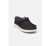 HeyDude - Wally Canvas - Sneaker, Gr. 43, schwarz (Black/White)