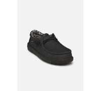 HEYDUDE Wally Canvas Herren - Slip on Schuhe - Mokassin Stil, Black/Black, 44