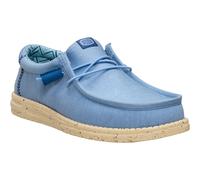 HEYDUDE Wally Stretch Canvas Textil Herren Ausgebleichte Jeans/Boulder Tan Slipper EU 46 / UK 11