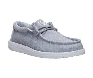 HEYDUDE Wally Stretch Jersey Textil Herren Graue Slipper EU 46 / UK 11