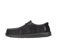 HEYDUDE Herren Slip-on Schuhe Wally Stretch Sox – Mokassin-Stil Black/Black Größe 40