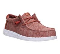 HEYDUDE Wally Stretch Sox Polyester Herren Mokassins in verbranntem Rot/Multi EU 47.5 / UK 12
