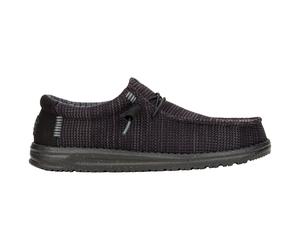 HeyDude - Wally Stretch Sox - Sneaker, Gr. 41, grau/schwarz (Black/Black)