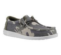 HEYDUDE Wally Washed Camo Polyester Herren Camo Bootsschuhe EU 42 / UK 8