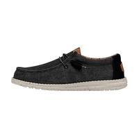 HEYDUDE Wally Washed Canvas Black, M8W10