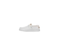 HEYDUDE Wally Washed Canvas Herren, Slip on Schuhe | Obermaterial aus Canvas-Mischung mit elastischen Schnürsenkeln, Herausnehmbare Schaumstoffsohle und flexible Sohle