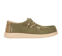 HeyDude - Wally Workwear - Sneaker, Gr. 46, beige/oliv (DuskyGreen/IrishCream)