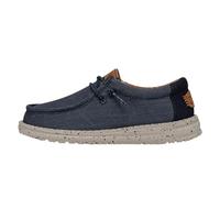 HEYDUDE Wally Youth Washed Canvas - Kids Shoes - Navy - Size EU 32