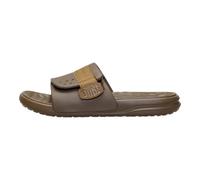 HEYDUDE Wave ALT Slide für Herren, leichte EVA-Sandale mit verstellbarem Riemen und flexibler Reise-Laufsohle, Teakbraun, 41 EU