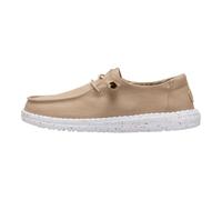 HEYDUDE Wendy Canvas Damen - Slip on Flache Schuhe - Mokassin Stil - Weihrauch, 38