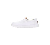 HEYDUDE Wendy Canvas Damen, Slip on Schuhe | Baumwoll-Obermaterial mit Kork-Memory-Foam-Einlegesohle, Atmungsaktiv und feuchtigkeitsableitend, Maschinenwaschbar