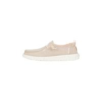 HEYDUDE Wendy Chambray für Damen - Lässige Slipper - Mokassin-Stil - Hellbraun, 38