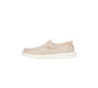 HEYDUDE Wendy Chambray für Damen - Lässige Slipper - Mokassin-Stil - Hellbraun, 38