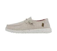 HEYDUDE Wendy Chambray Grid Damenschuhe, Slip-On Schuhe | Textil-Obermaterial, Elastische Schnürsenkel, Einfaches Anziehen, Herausnehmbare Einlage, Flexible Außensohle, Reisetauglich