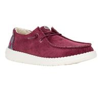 HEYDUDE Wendy Corduroy Leo Polyester Damen Burgundy Loafers EU 40,5 / UK 7