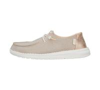 HEYDUDE Wendy Damen-Schlupfschuhe, metallisch, glitzernd, stilvoll, modisch, leicht und bequem, Roségold, 5 Wide