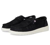 HEYDUDE Wendy Damen-Slipper aus gehäkelter Spitze, Schwarz, 41 EU